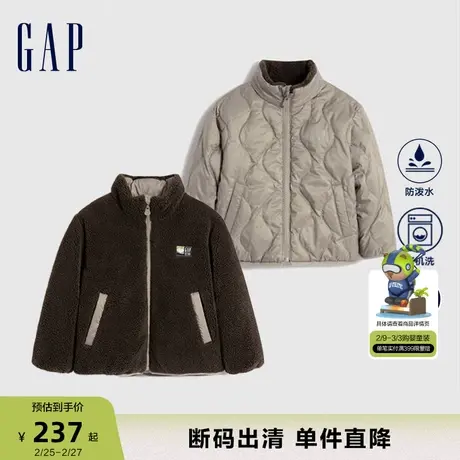 【断码优惠】Gap男幼童冬季防泼水两面穿保暖夹克羽绒服720737图片
