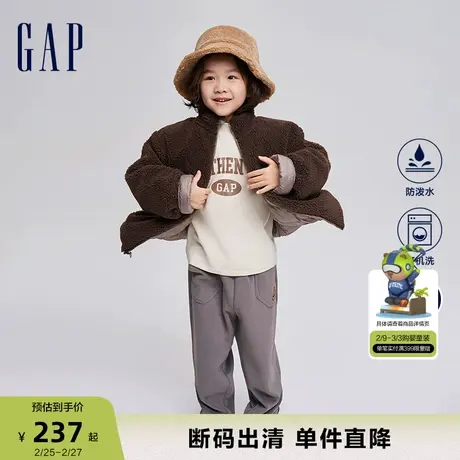 【断码优惠】Gap男童冬新款两面穿保暖外套儿童装羽绒服720993商品大图